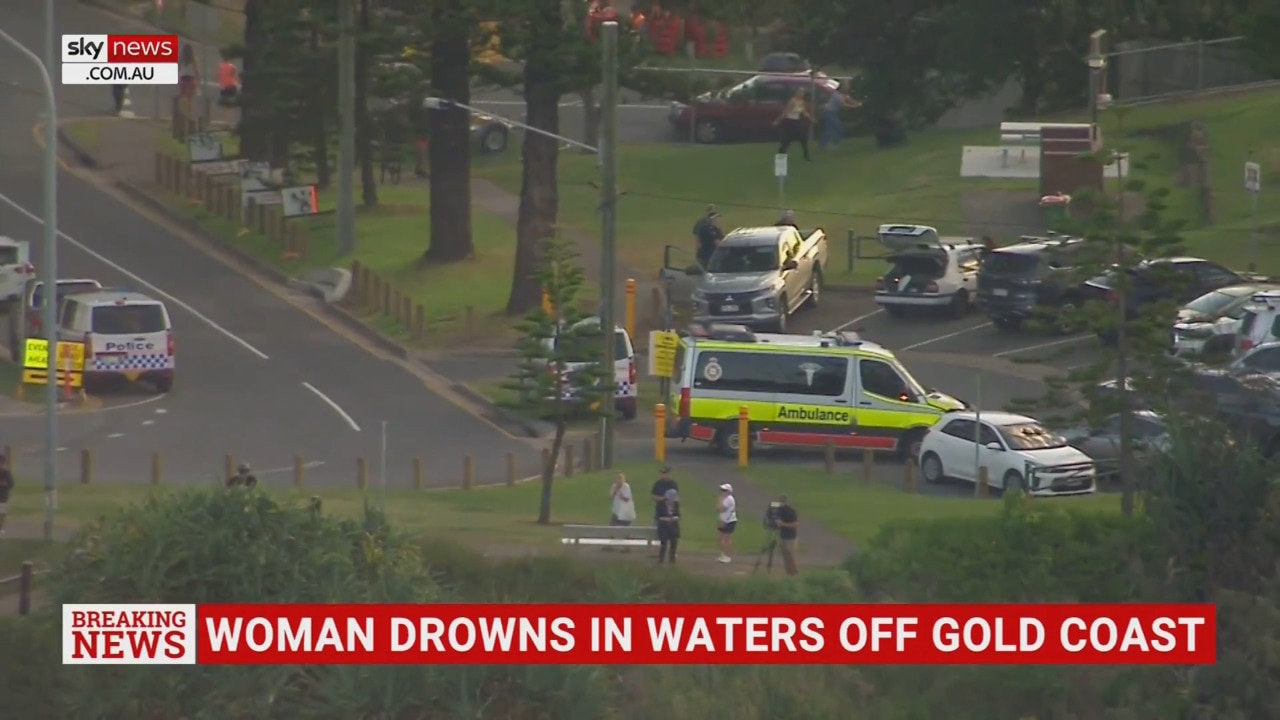 Woman drowns in waters off Gold Coast beach