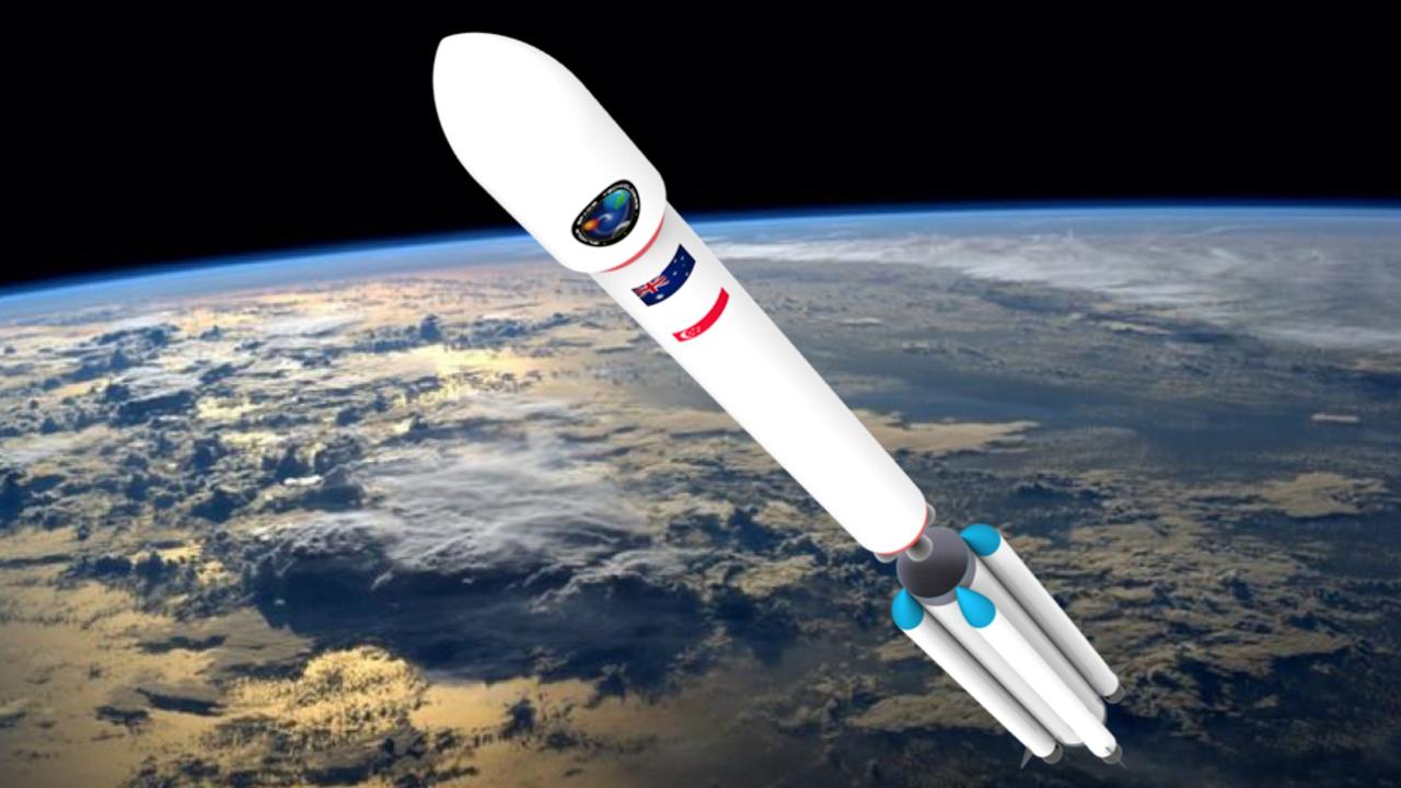 An artist’s impression of Gilmour Space Technologies' Eris orbital rocket.