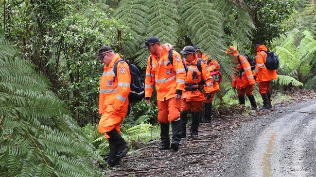 SES search for missing woman Susan Shaw. Picture: David Crosling