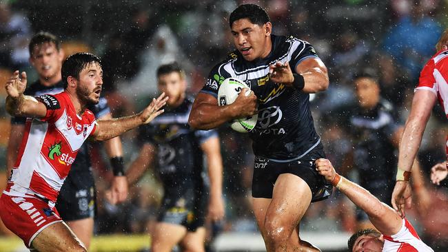 Jason Taumalolo was all but unstoppable against the Dragons. Picture: Zak Simmonds