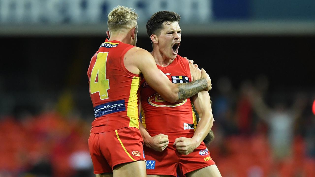 Ben Ainsworth’s Gold Coast Suns thumped North Melbourne. Picture: Matt Roberts