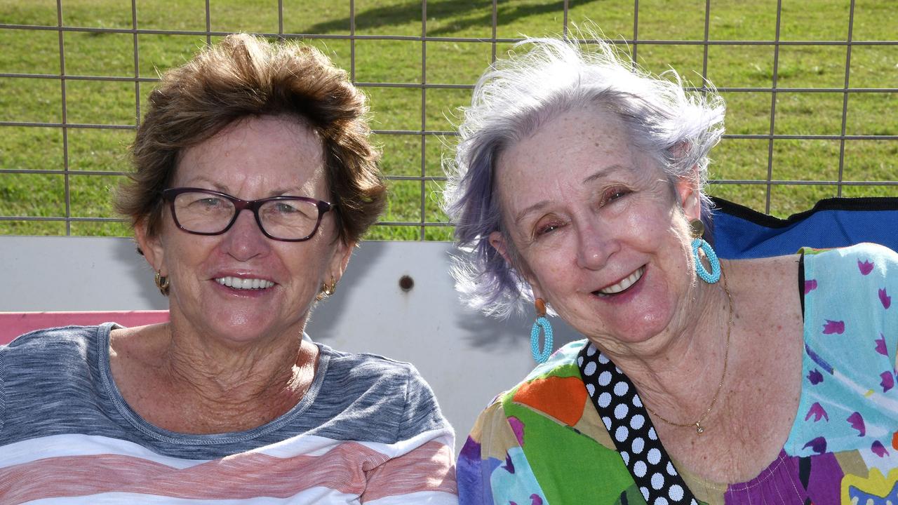 Maree Ross and Lynn Wray. Meatstock Festival at the Toowoomba showgrounds. April 2022