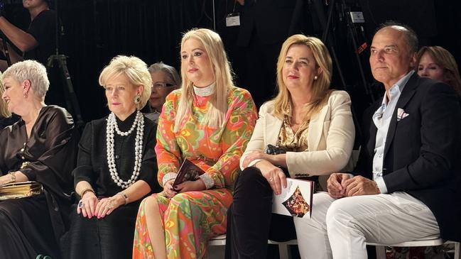 Margot McKinney, Nina Schrinner, Annastacia Palaszczuk and Reza Abid at Brisbane Fashion Festival.