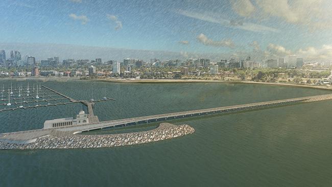 St Kilda Pier renewal Concept 1. Pic: Parks Victoria