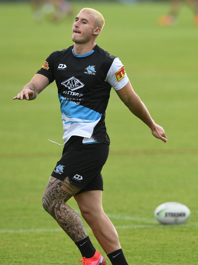 Bronson Xerri at training in May. Picture: AAP