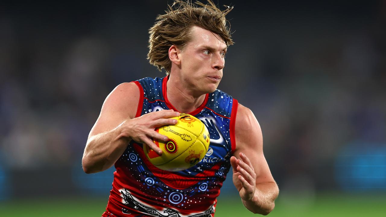 Good things happen for Melbourne when Charlie Spargo has the Sherrin in hand. Picture: Getty Images