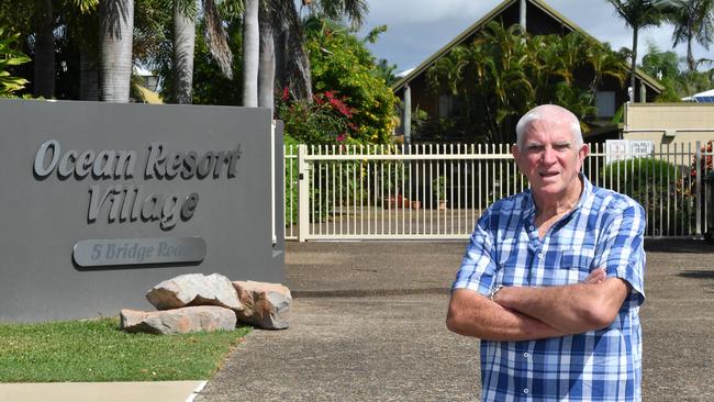 Garth Morgan outside the Ocean Resort Village. Picture: Tony Martin