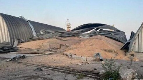 A Russian drone strike has destroyed grain infrastructure at the Reni port on the Danube River. Picture: Ukraine Ministry of Defense