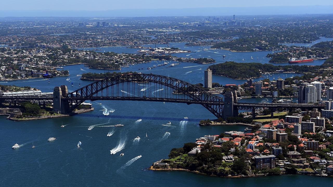 Aerial photo of Sydney Harbour in more regular times. Picture: Sam Mooy / AAP