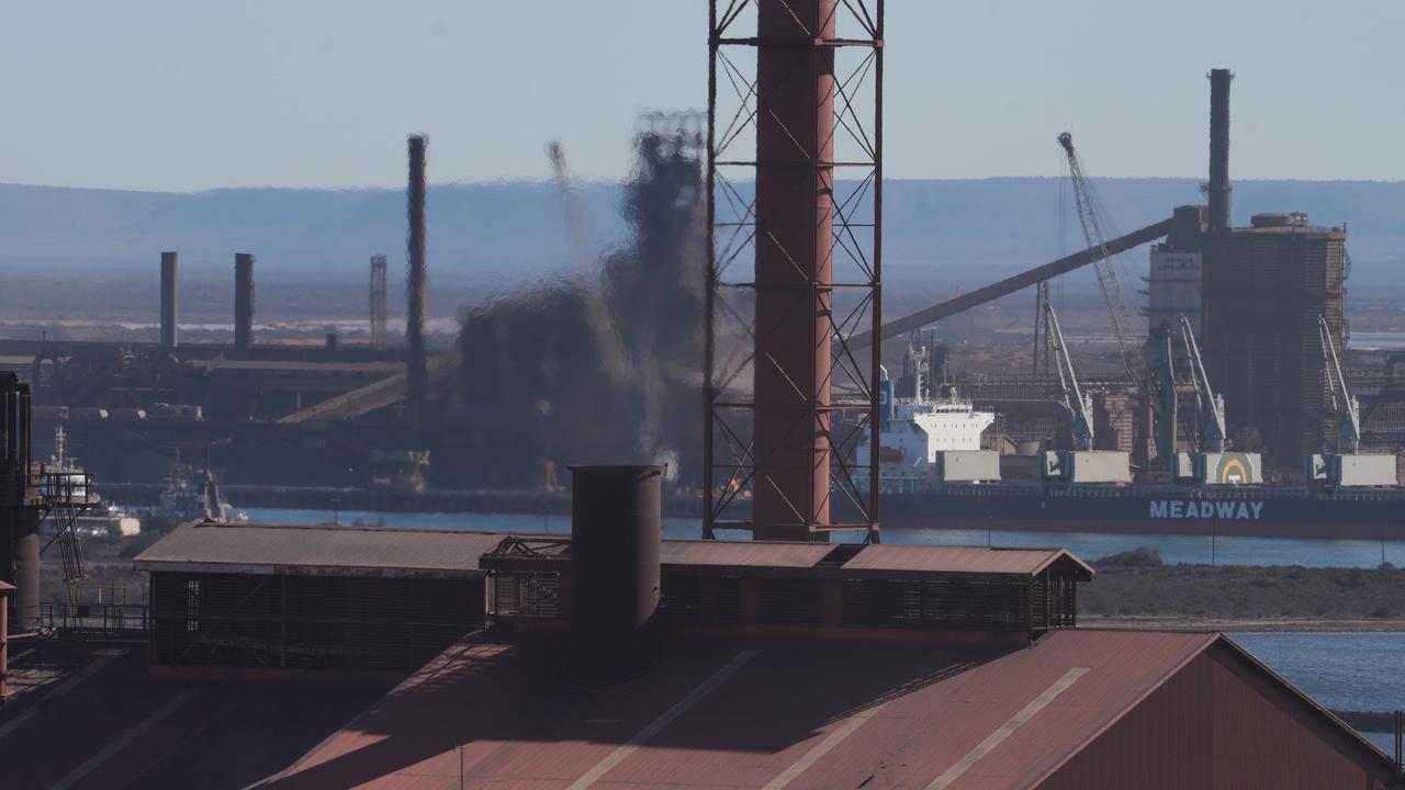 The port at Whyalla steelworks. Picture: Dean Martin