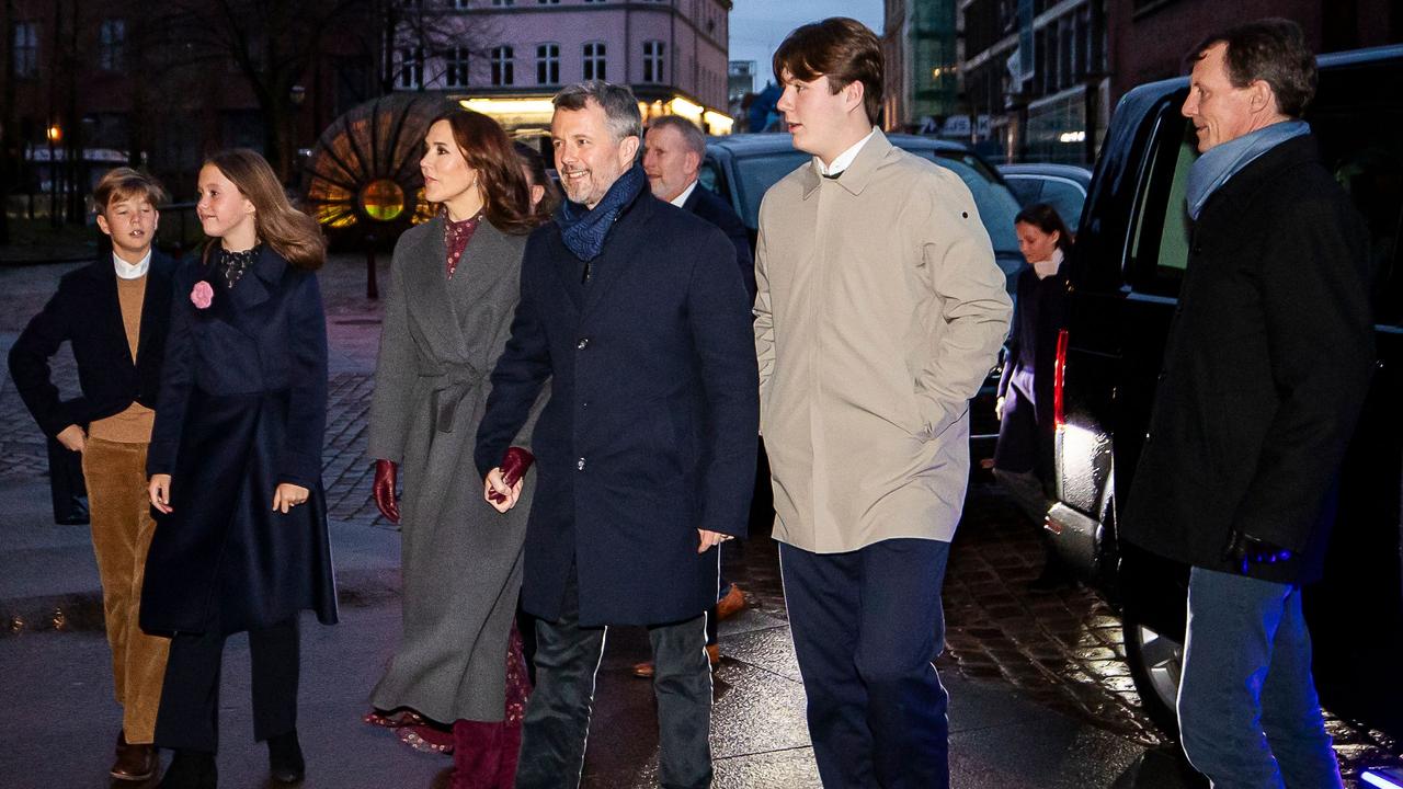 Prince Joachim and his family seem to have been slowly welcomed back into the fold, appearing a handful of times alongside Prince Frederik and his family. Picture: AFP