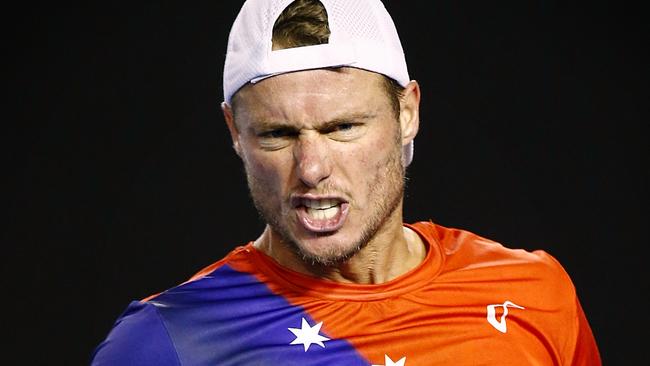 Australian Open Tennis 2016 Day 4 Lleyton Hewitt v David Ferrer Picture:Wayne Ludbey