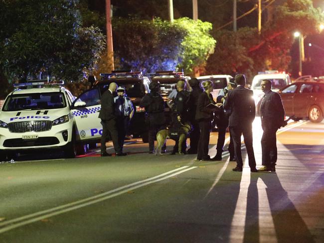 Tactical response unit and K-9 units amass on Wentworth avenue before entering a home where a male was fatally stabbed looking for a possible perpatrator   Picture : Steve Tyson  Time : 2230 Location/s :  - Scene 1 : 405 Wentworth Avenue Toongabbie  - Scene 2 : 3 Budgeree Road Toongabbie  Description : A male was allegedly stabbed inside a home at 405 Wentworth Avenue Toongabbie where itÃ¢â¬â¢s believed he lived alone, and walked or ran around the corner before collapsing outside 3 Budgeree road where paramedics found and treated the man for his wounds. He suffered 2 stab wounds to the chest and 3 to the back and died a the scene.