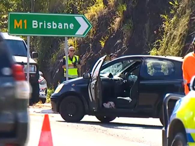 7 News Sunshine Coast footage of the horror Parklands crash on Friday which killed a father of four.