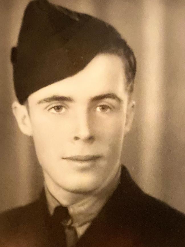 Mr Mitchell was stationed in Darwin in 1943 after the Japanese bombing that destroyed the city. Picture: Supplied