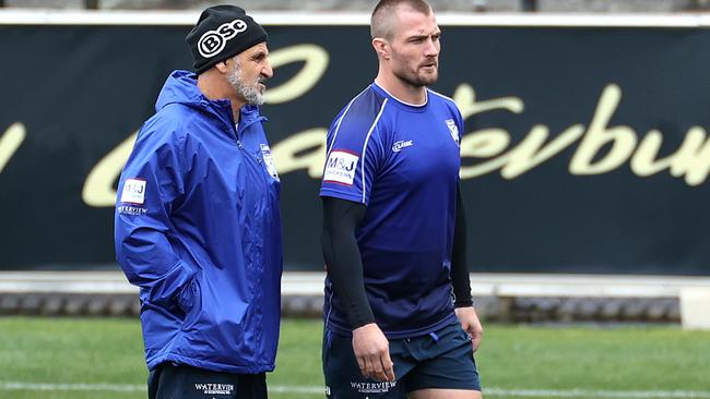 Interim coach Steve Georgallis is keen to stay on at the Bulldogs.