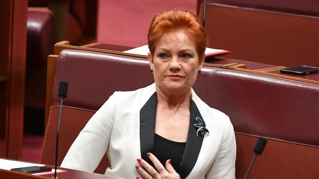 Pauline Hanson. Picture: AAP.