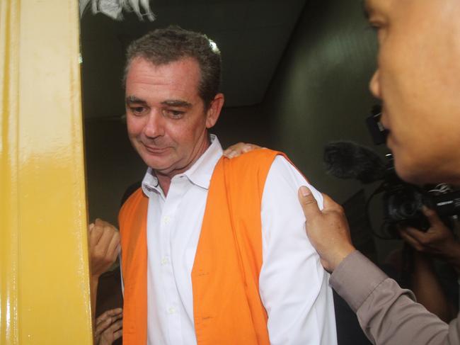 Brendon Johnsson after his trial at a court in Denpasar.