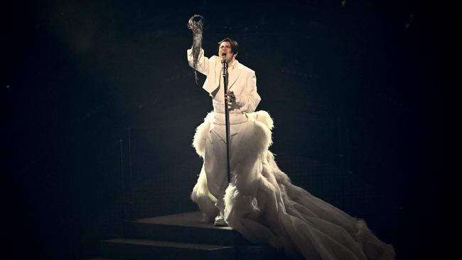 Sheldon Riley performs for Australia during the final in Turin. Picture: AFP