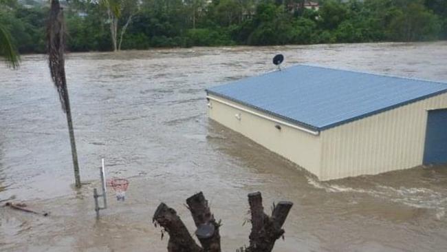 The Lawnton property of Lynette Shephard in the 2011 floods.