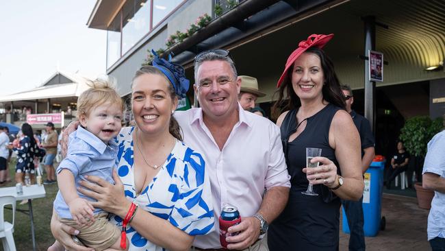 Knox Woodward, Alisha Horn, Nad Barra can Claire Carter at the 2023 Darwin Cup. Picture: Pema Tamang Pakhrin