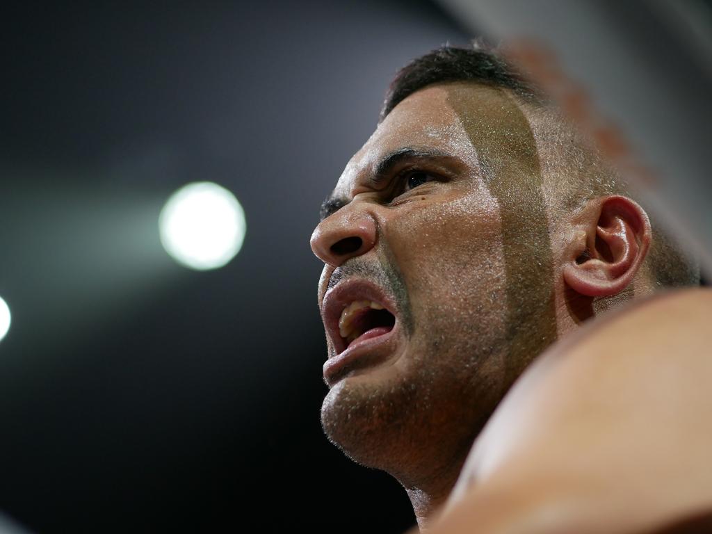 Justin Hodges at the Battle of the Reef fight night at the Townsville Entertainment and Convention centre, October 7 2023. Picture: Blair Jackson.