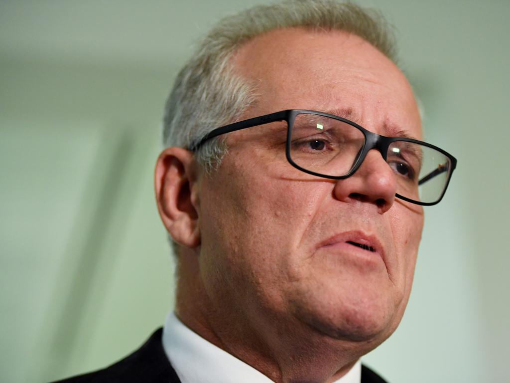 The Treasurer says Labor inherited a financial mess from former prime minister Scott Morrison. Picture: NCA NewsWire/Tracey Nearmy