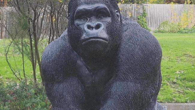 Garry the silverback gorilla went missing from a St Helena retirement community last month. Picture: Victoria Police.