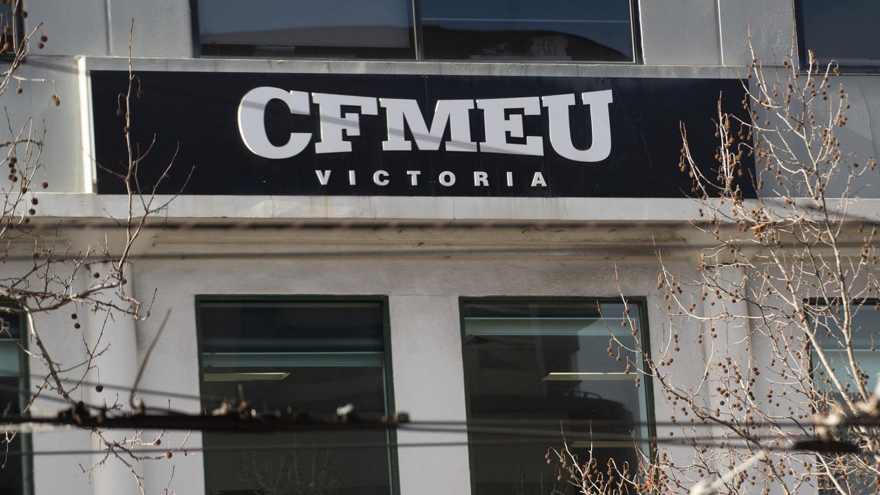 The new legislation will force the CFMEU’s hand into legislation. Picture: NewsWire/ Nicki Connolly