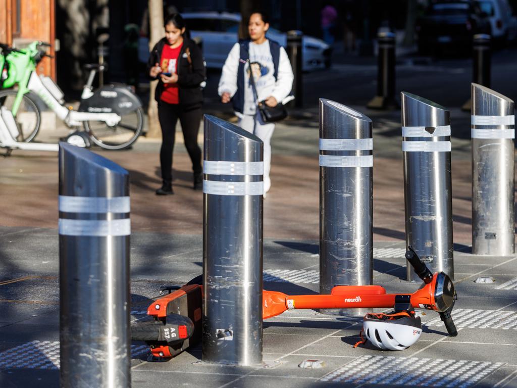 The contracts with e-scooter providers Lime and Neuron will be cancelled. Picture: Aaron Francis