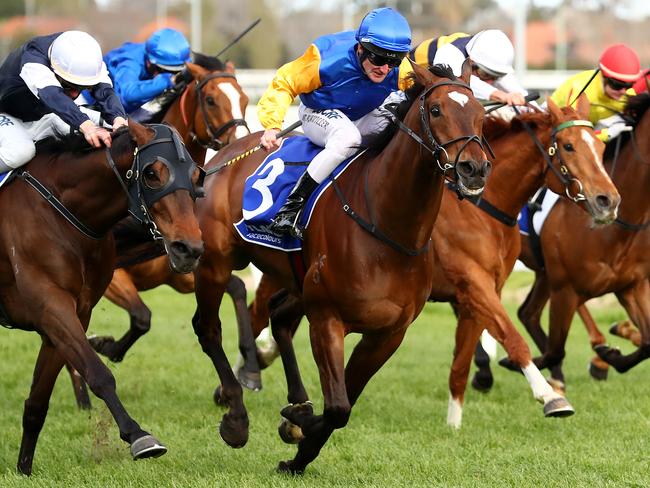 Brad Rawiller and Black Heart Bart surge to a huge boilover in the Underwood Stakes.