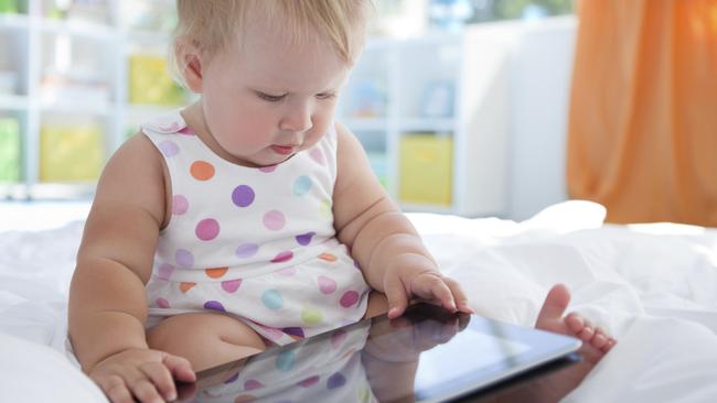 Aussie toddlers are spending way more than the recommended amount of time on electronic devices. Picture: iStock