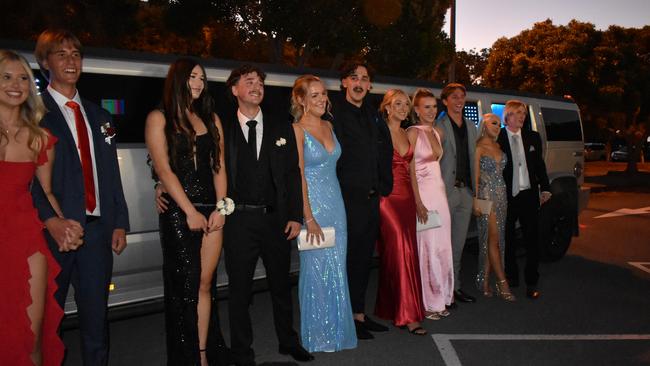 Students at Kawana Waters State College Year 12 formal 2024.