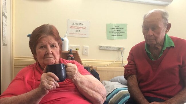 AT A LOSS: Tarcoola resident Ivy Hite, 82, and her husband Ray Hite 89 will be forced to separate if Tarcoola closes for good. Pic: Supplied