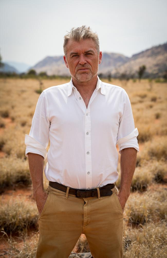 Grant Wilson, executive chair of Tivan, photographed in Central Australia.