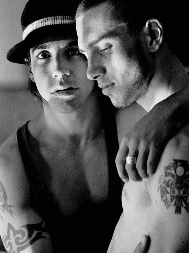 Kiedis and Frusciante in The Netherlands, 1990. Picture: Michel Linssen/Redferns