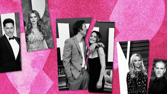 Among the celebrities couples that have recently announced a split: Joe Manganiello and Sofía Vergara; Jeremy Allen White and Addison Timlin; and Reese Witherspoon and Jim Toth. Picture montage: WSJ/Getty Images