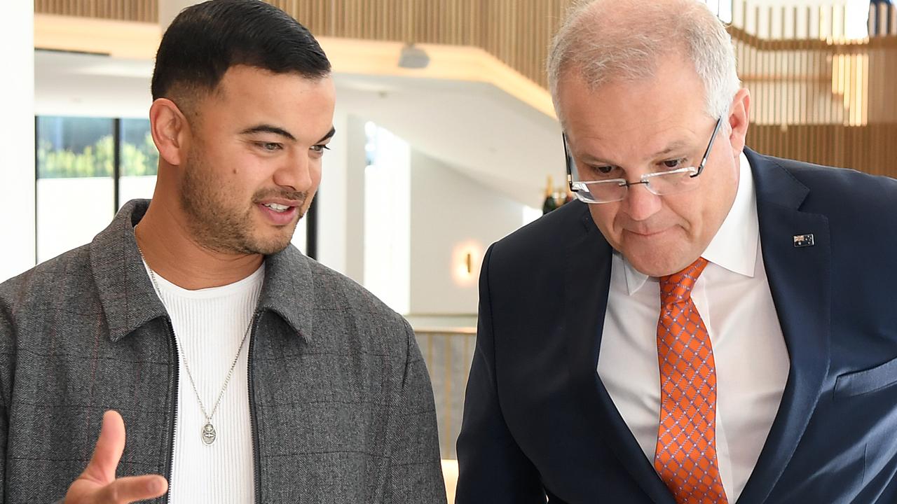 Guy Sebastian’s afternoon with the Prime Minister rubbed many fans the wrong way. Picture: Joel Carrett/AAP