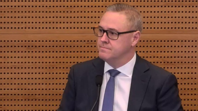 AMP's Paul Sainsbury appearing at the financial services royal commission in Melbourne. Picture: Supplied.