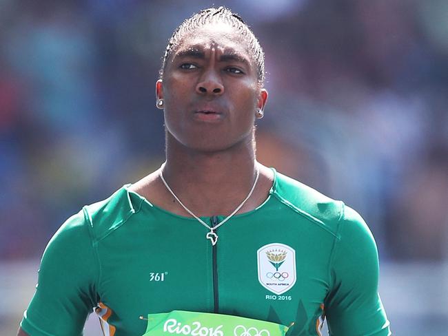 Caster Semenya of South Africa in the Women's 800m Round 1 during the Athletics on Day 12 of the Rio 2016 Olympic Games. Picture. Phil Hillyard