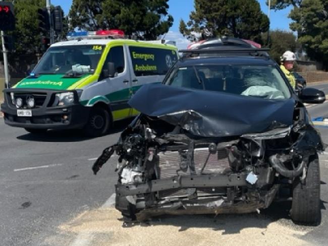 Serious crash at Seaton, September 2022. Picture: SAPOL