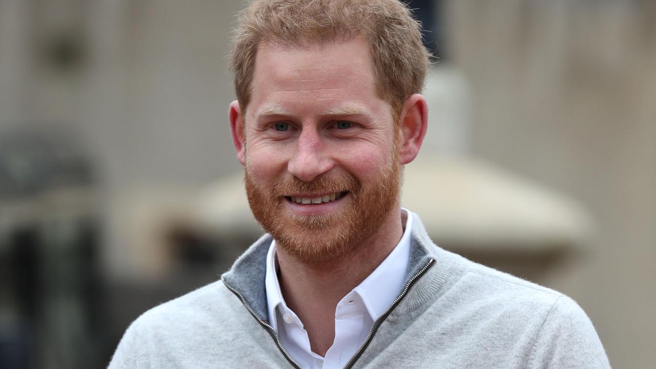 An excited Harry hinted they’d show off their baby on Wednesday. Picture: Steve Parsons — WPA Pool/Getty Images/Bestpix