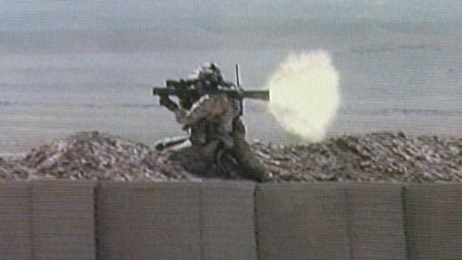 An Australian soldier fires a javelin missile during Defence Minister Robert Hill’s tour of Afghanistan in September, 2005.