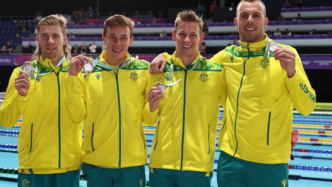 Kyle Chalmers, Matthew Temple, Zac Stubblety-Cook and Brad Woodward. Picture: Michael Klein