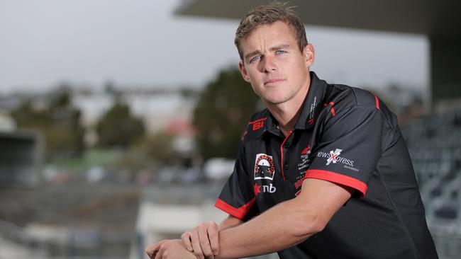 Tom Couch coaching North Launceston in 2017. Picture: Luke Bowden