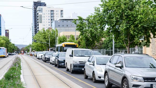 Peak hour traffic in Adelaide. Picture: NCA NewsWire/Brenton Edwards