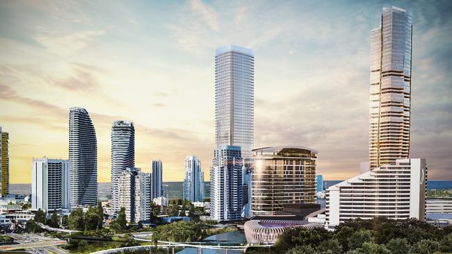 Star Entertainment Group Queensland boss Geoff Hogg says having Jupiters casino venues exempt from new lockout laws won’t be any good for his business like nightclub operators claim. Pictured: An artist's impression of the new tower. Picture: The Star Entertainment Group.