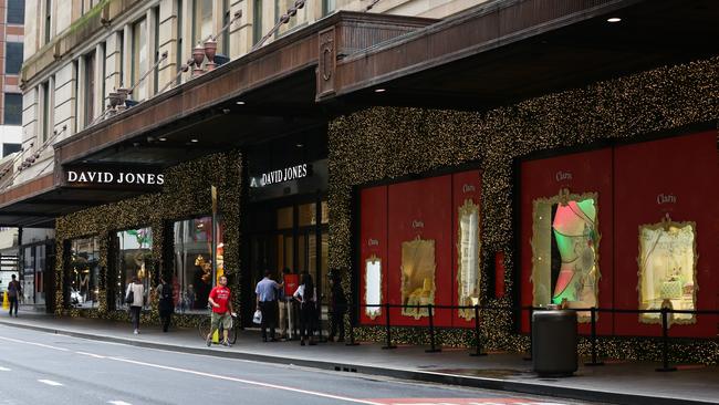 A David Jones window display in Sydney. Picture: Gaye Gerard