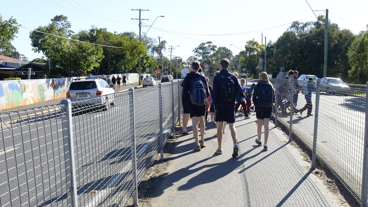 The concerned grandmother claims adults and students are not using the designated crossings pictured here. Photo: Rob Williams / The Queensland Times