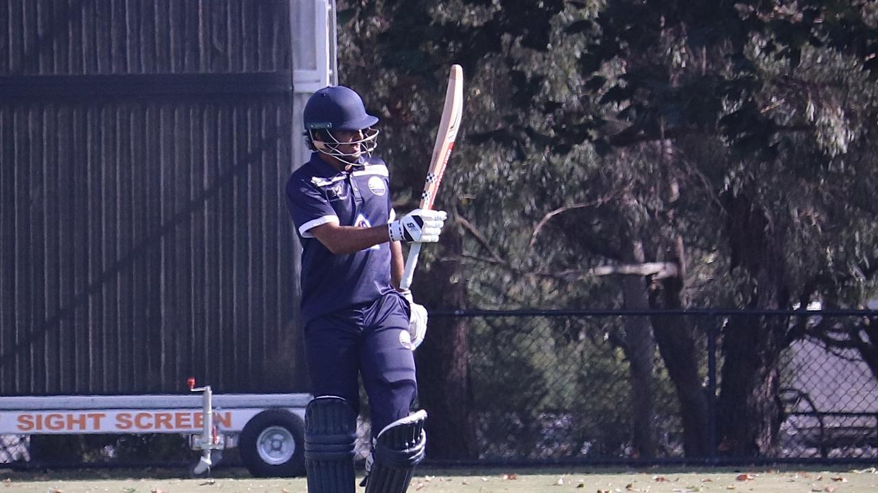 Arjun Sehrawat made 69 against Ringwood. Picture: Carey Neate.